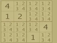 Play Sudoku 4x4 online for free