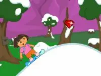 Play Dora Snow Ride online for free