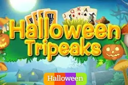 Play Halloween TriPeaks online for free