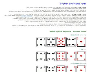 שחקו איך משחקים פוקר? אונליין חינם